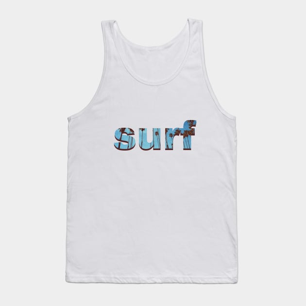 "Surf" simple shirt Tank Top by kalebsnow